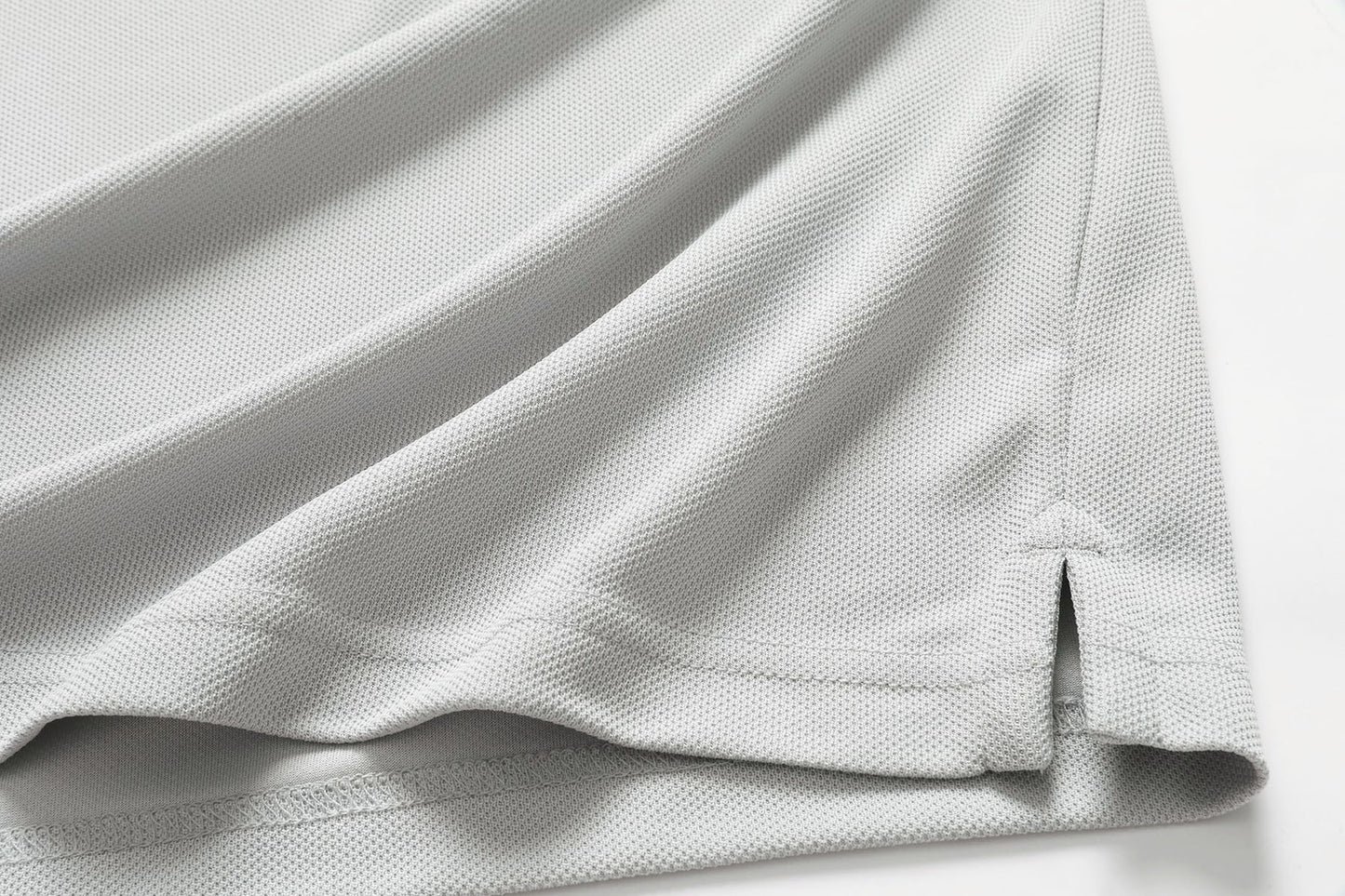 Men's Light Gray Short Sleeve Polo
