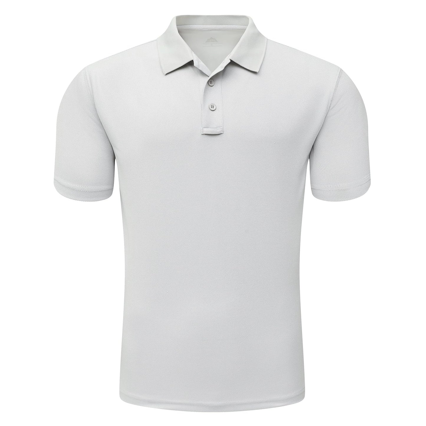 Men's Light Gray Short Sleeve Polo