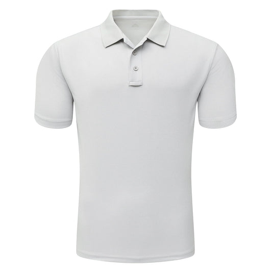 Men's Light Gray Short Sleeve Polo