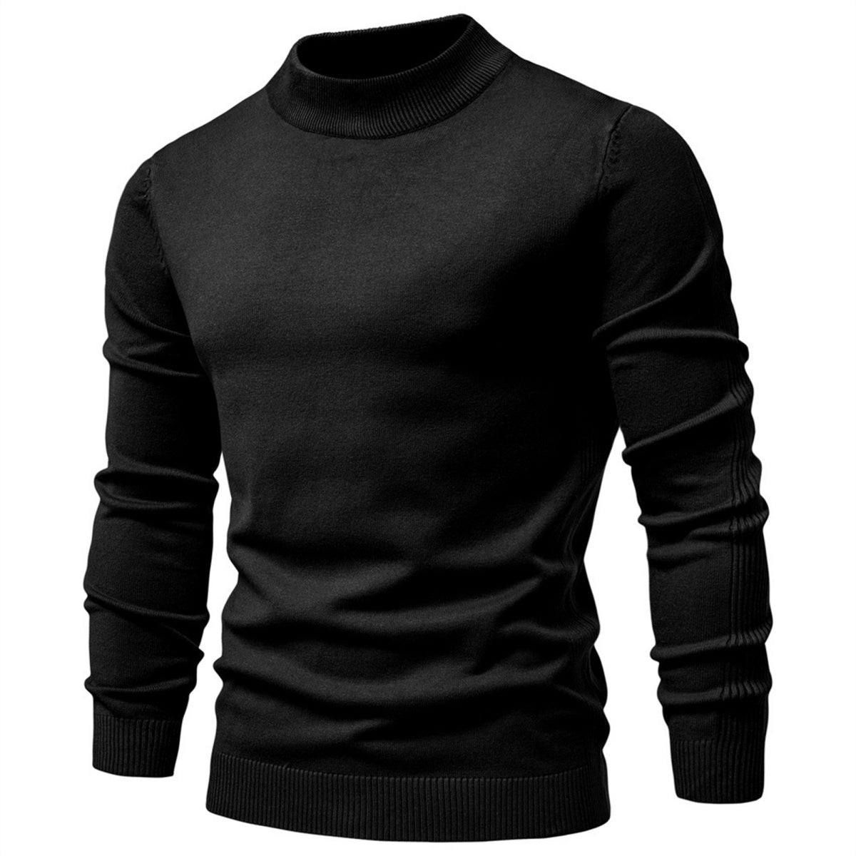 Men’s Mockneck Pullover Sweater