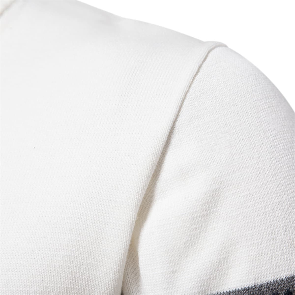 Men's Half-Zip Stand Collar Polo Sweater